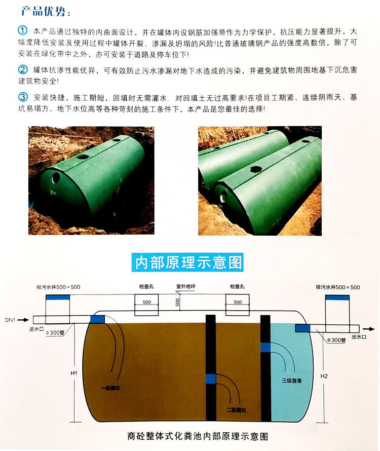 耀州玻璃钢化粪池